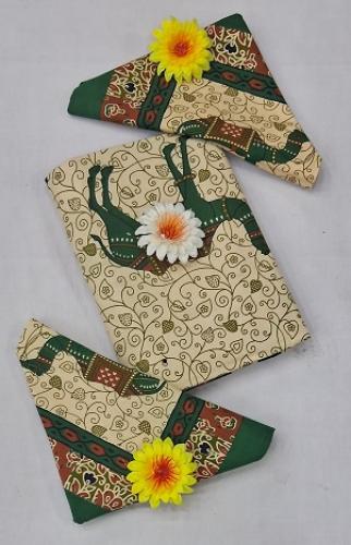 BEDSHEET JAIPUR PRINTED 72X100 2 PILLOW COVER